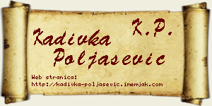 Kadivka Poljašević vizit kartica